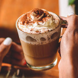 Vegan Hot Cocoa with Whipped Cream and a decadent Irish Cream
