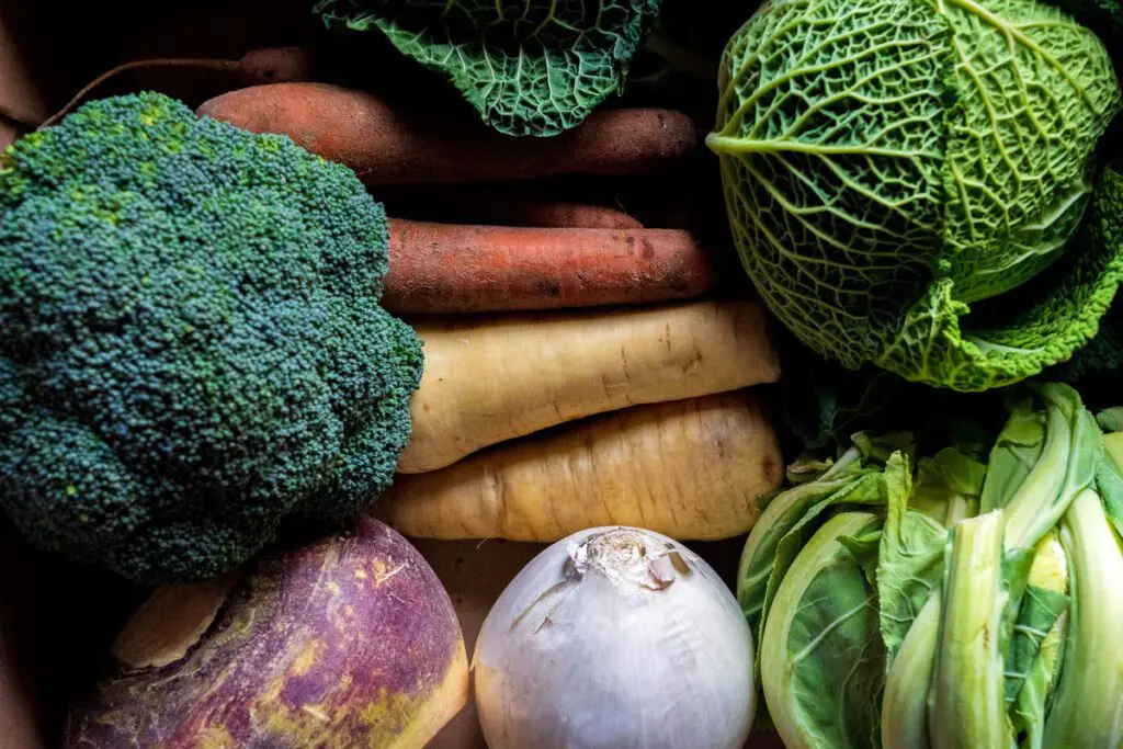 Broccoli and cauliflower.