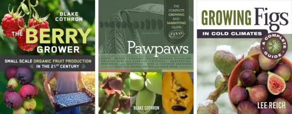 The Berry Grower, Pawpaws and Growing Figs in Cold Climates book covers