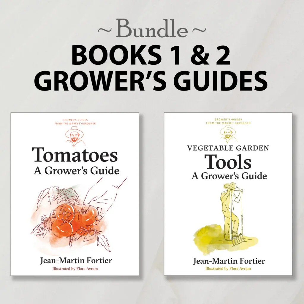 Books 1 & 2: Grower's Guide Bundle includes "Tomatoes" and "Vegetable Garden Tools.