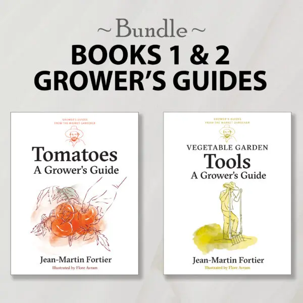 Books 1 & 2: Grower's Guide Bundle includes "Tomatoes" and "Vegetable Garden Tools.