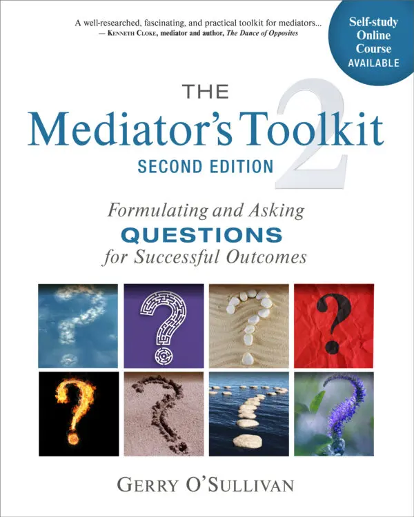 Book cover: "The Mediator's Toolkit, Second Ed." by Gerry O'Sullivan.