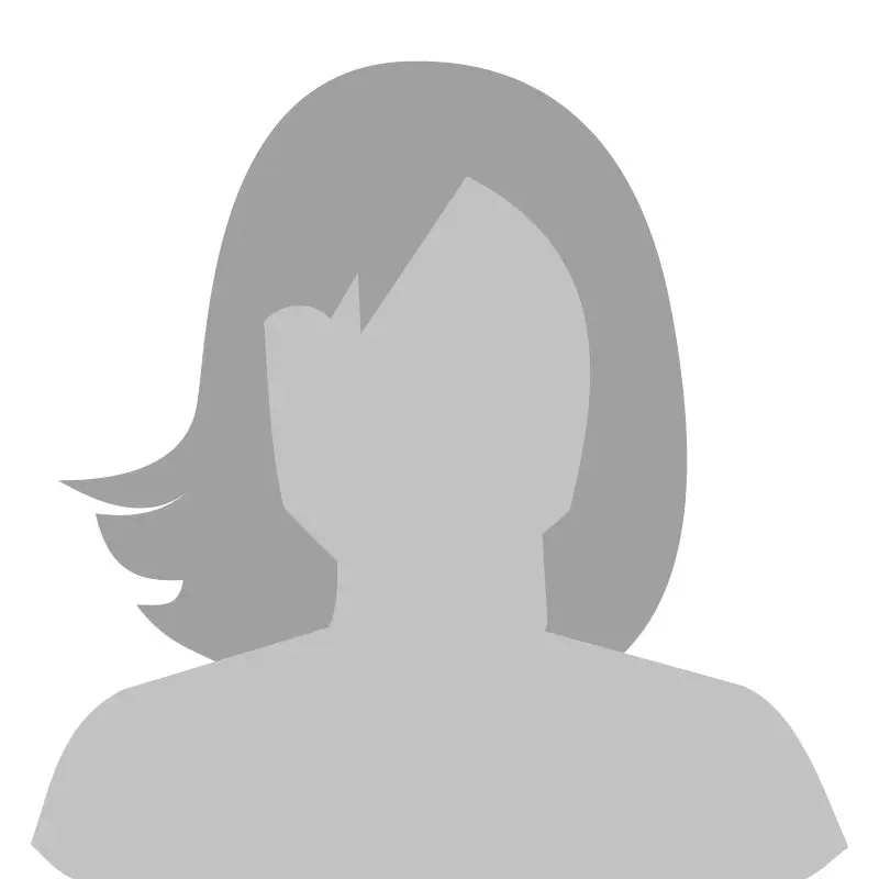 Silhouette with medium-length hair facing forward.