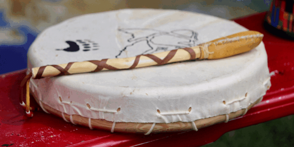 Indigenous drum.