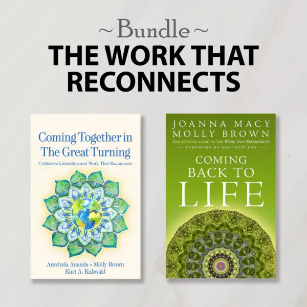 The Work That Reconnects Bundle: 2 books on a gray background.