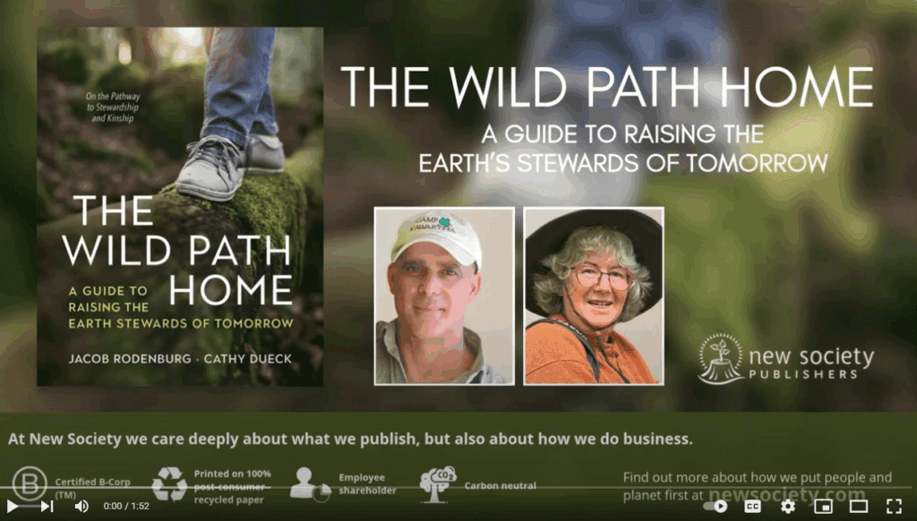 Book Introduction: Cover and author photos for "The Wild Path Home"—Earth’s stewards await.
