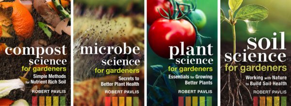 Compost Science for Gardeners, Microbe Science, Plant Science for Gardeners and Soil Science for Gardeners book covers