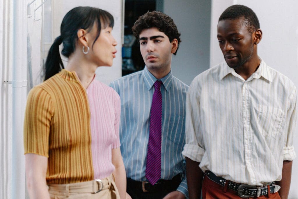 A multi-cultural group of employees